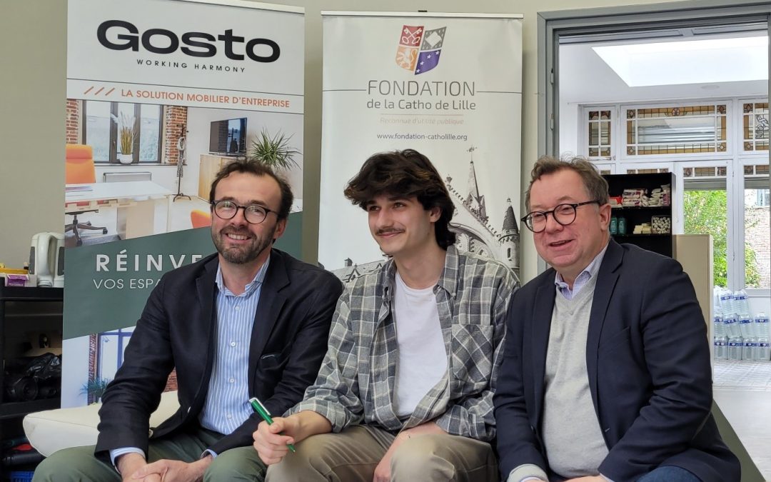 Signature de la convention entre GOSTO et la Fondation de la Catho de Lille à la fédépicerie